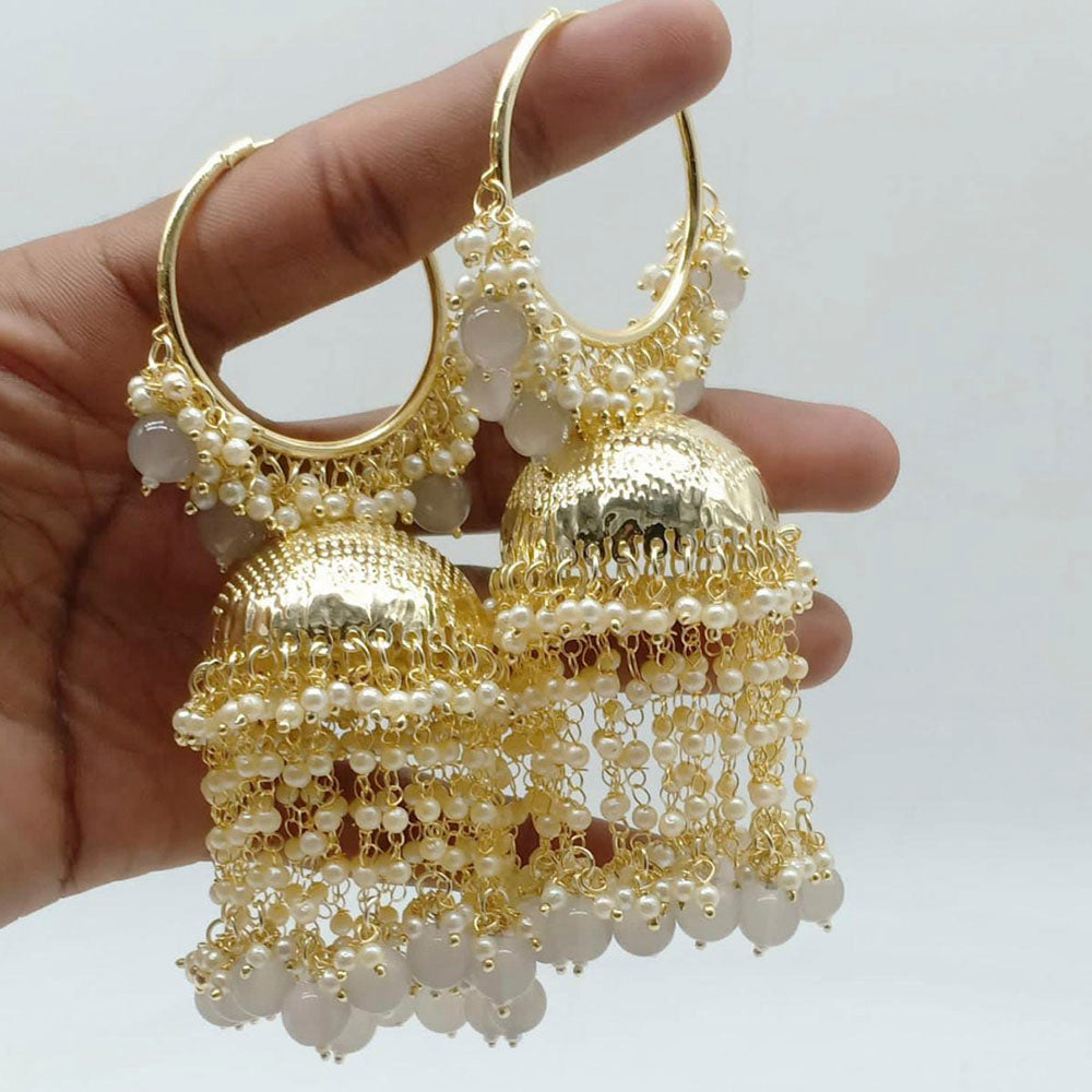 Buy Best-selling White Jhumka Earrings/ Pakistani Indian Jewellery/ White Jhumka  Earrings With Faux Pearls Online in India - Etsy